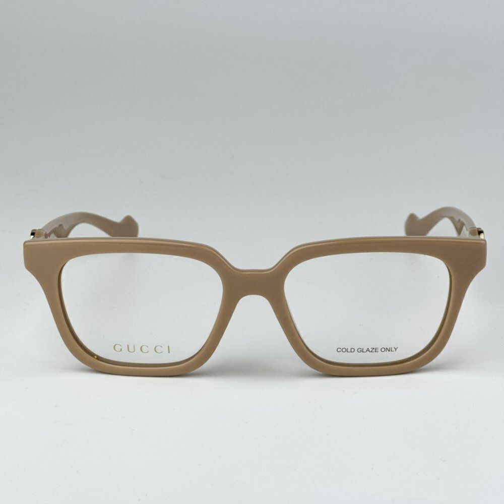 NEW Gucci GG1536O 007 Nude Women Square Eyeglasses GG 1536O
